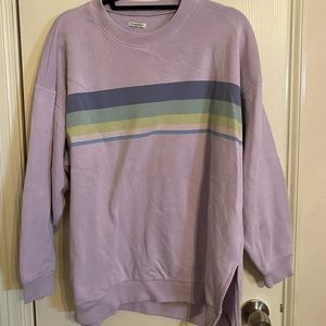 american eagle stripped sweatshirt